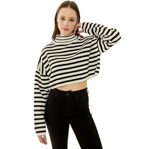 Turtleneck Crop Sweater