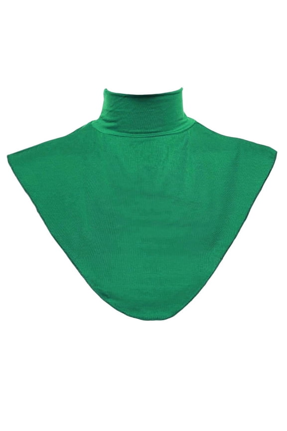 Turtleneck False Collar Removable Collar Insert for Women - Green, as described