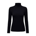 thumbnail image 1 of Turtleneck Glitter Tee Blouse Tops，Long Sleeve Sequin TopRibbed Knit Fall Shirts Winter Undershirt Fall Outfits Fashion Tee Party Slimming Shirts Sequin Tops For Women Long Sleeve Going Out Crop Tops, 1 of 9