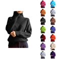 thumbnail image 1 of Turtleneck Sweater Women 2026 Fall Winter Trendy Long Sleeve Plain Knitted Pullover Sweater Jumper Tops, 1 of 4