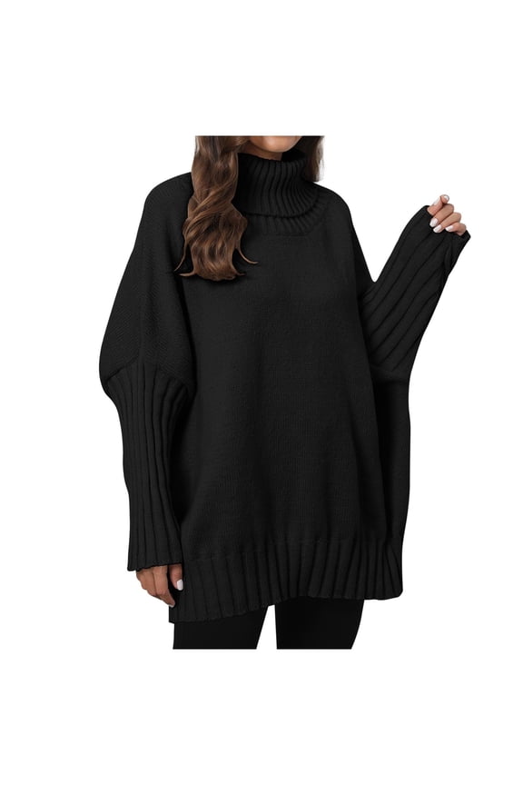 Turtleneck Sweater - Women's Warm High Neck Pullover, Cozy Layer for Ski Lodge, Winter Travel, and Cold Weather Comfort | Turtleneck Sweater Women, Turtleneck Sweater