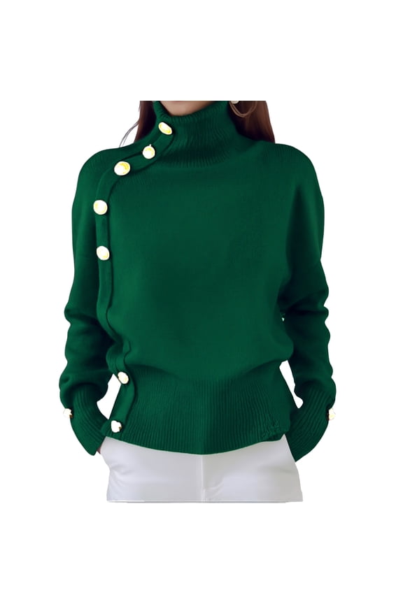 Turtleneck Sweater - Women's Warm High Neck Pullover, Cozy Layer for Ski Lodge, Winter Travel, and Cold Weather Comfort | Turtleneck Sweater Women, Turtleneck Sweater