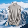 thumbnail image 1 of Turtleneck Tops for Women Long Sleeve Dressy Knit Shirt Fall Winter Slim Fit Pullovers, 1 of 7