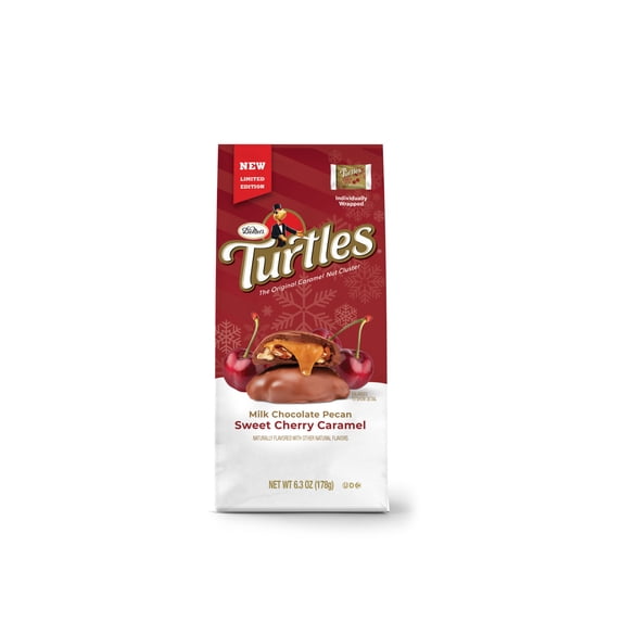 DeMet's Turtles, Sweet Cherry Caramel Pecan Clusters, 6.3 oz Bag