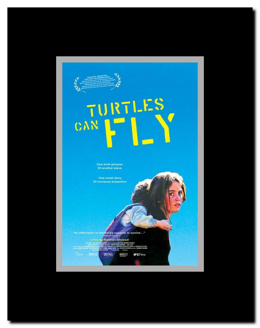 Turtles Can Fly Framed Movie Poster