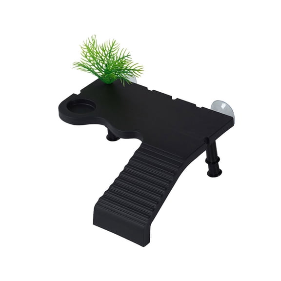 Plastomer Turtles Terraces with Suction Cups Transparents Turtles Basking Platform for Enhancing Pet Activity