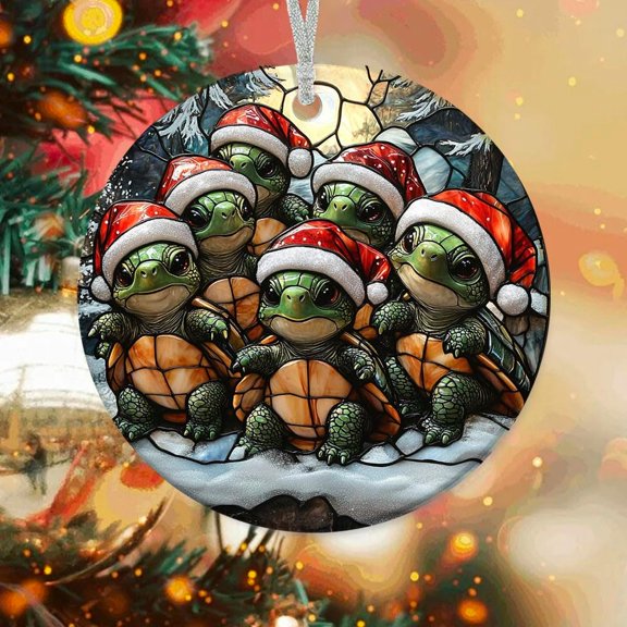 Turtles Custom Ornaments 2025, Turtles Ornament, Turtles Christmas Hanging Decor, Turtles Ornaments for Christmas Tree. lAHRHZ (Turtles 6)