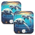 thumbnail image 1 of Turtles Fish Sea Night Lights Plug into Wall LED with Auto Light Sensor Warm Light for Kids Hallway Bedroom Living Room Kitchen Bathroom Set of 2, 1 of 7
