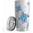 thumbnail image 1 of Turtles Gifts for Women Girls Sea Turtle Tumbler 20oz Jewelry Drawings Stainless Steel Insulated Tumblers Coffee Travel Mug Cup Gift for Birthday Christmas, 1 of 7