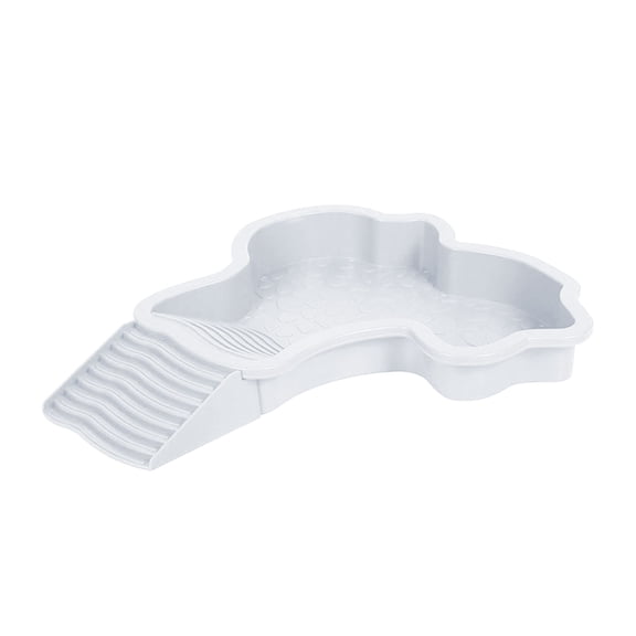 Turtles Grooming Pool With Detachable Ladder 35x28.50cm Reptiles Easy Disassembled and Assembled