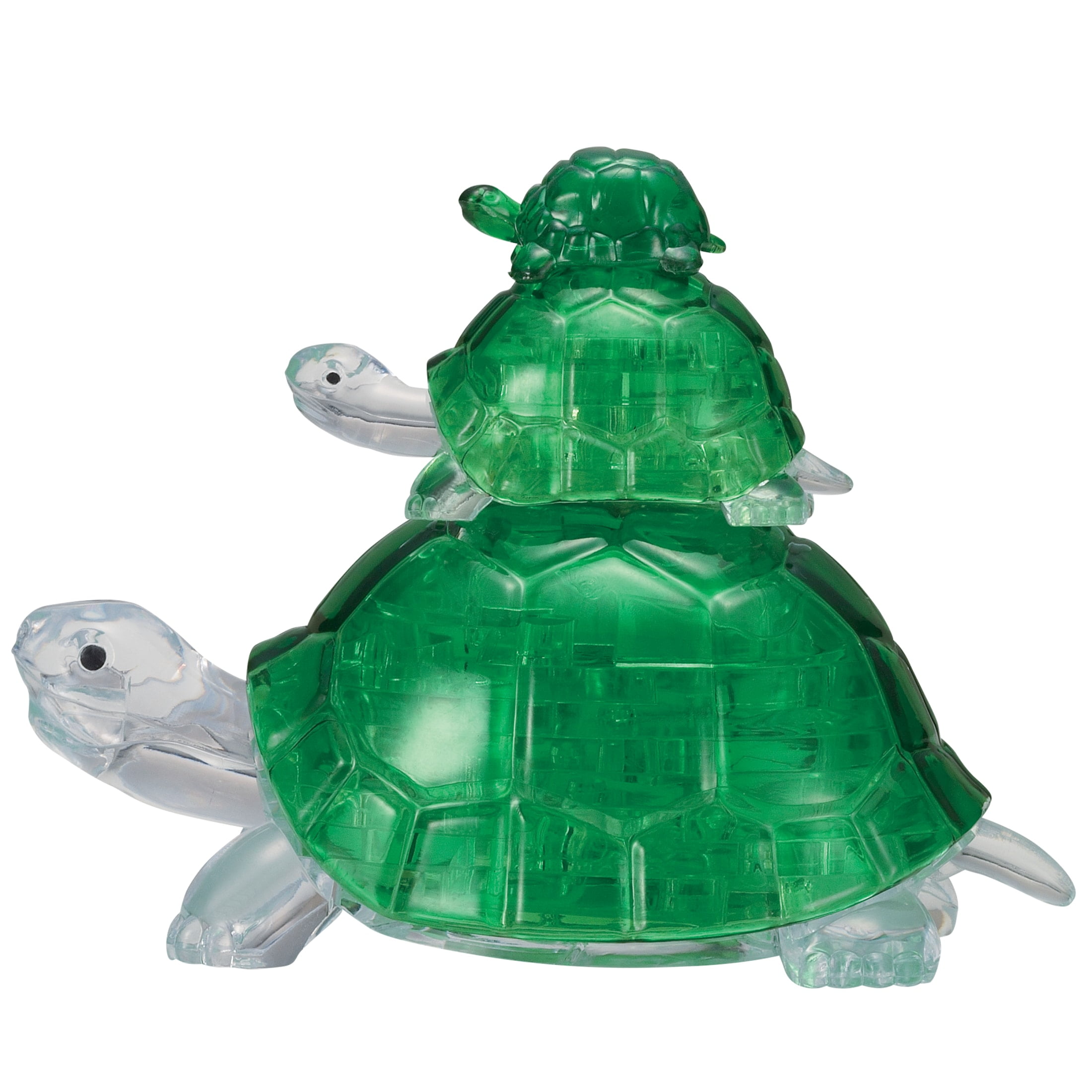 Crystal Clear 3D Turtles Puzzle for 3 Players