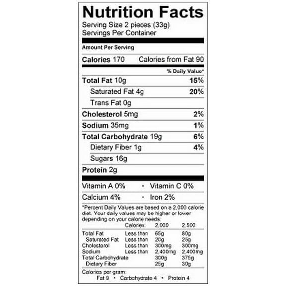 Turtles Original 4 Piece Caramel Nut Cluster Bar, 2.3 Ounce -- 144 per case.