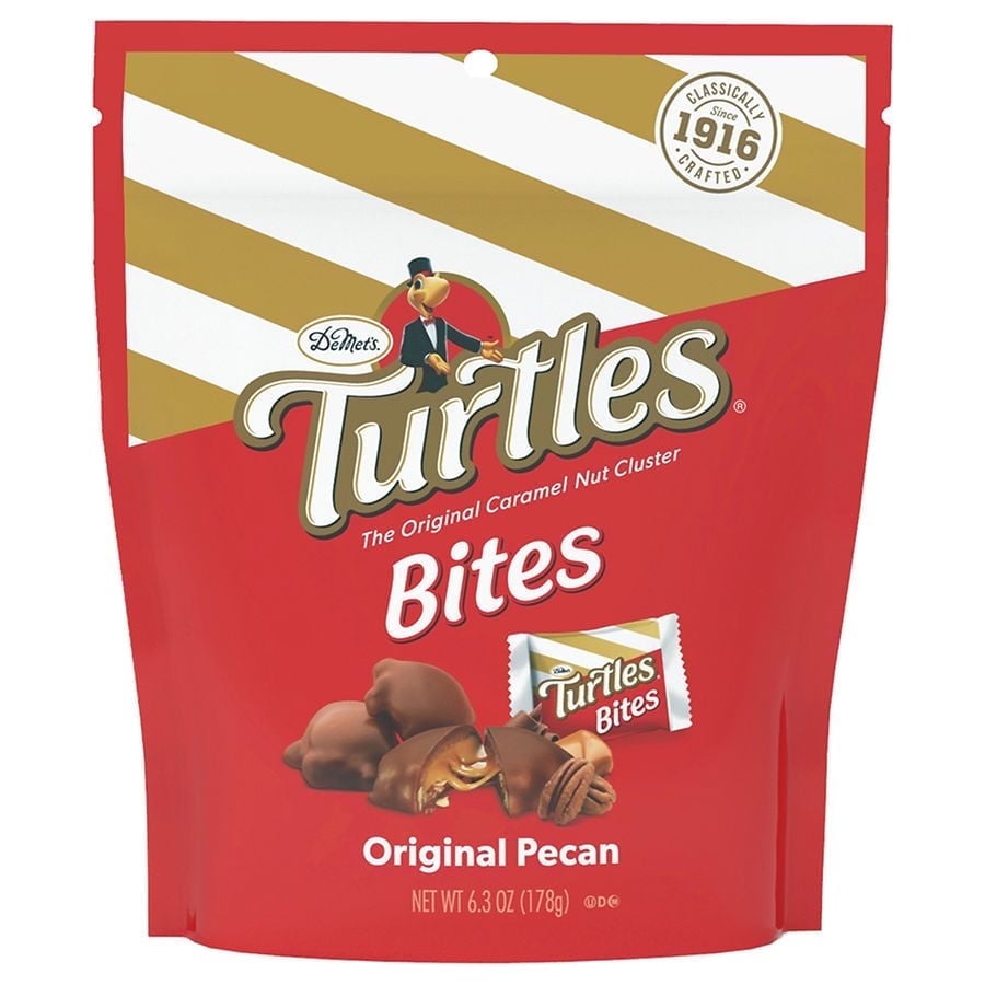 Turtles Pecan Bites Caramel, Milk Chocolate, 6.3 oz PAck of 2
