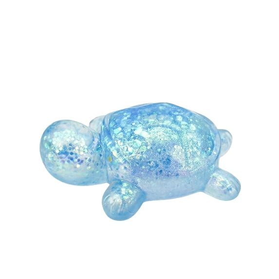 Turtles Squishy Fidget Toys, Sensory Toys for Kids and Adults, Turtles Malt Sugar Filled Stress Balls for Anxiety Stress Relief, Party Favors, Squishy Sugar Squeeze Fidget Toy for Birthday (Blue)