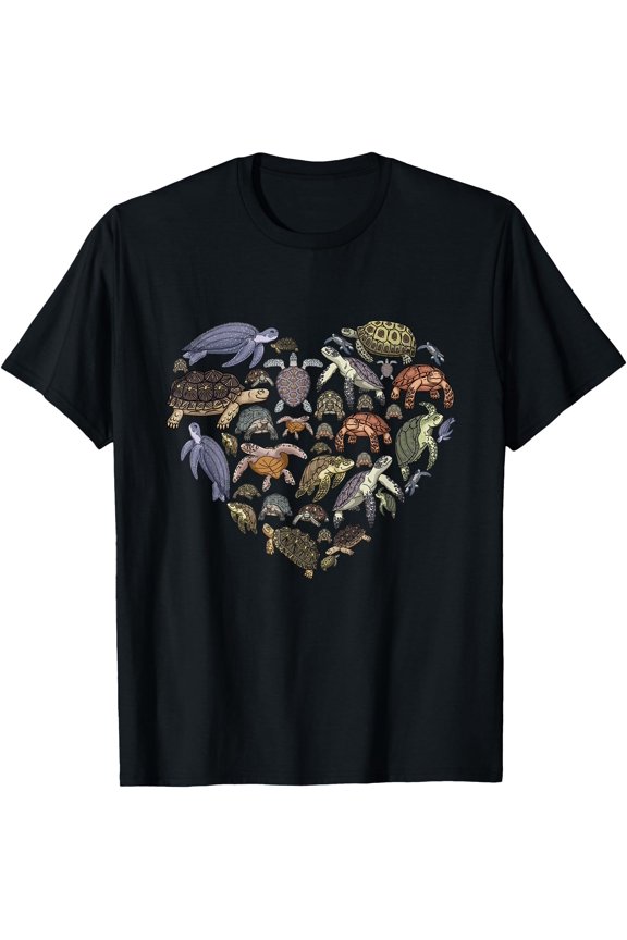 Turtles heart Loves Sea Turtles Gifts Ocean Animals T-Shirt