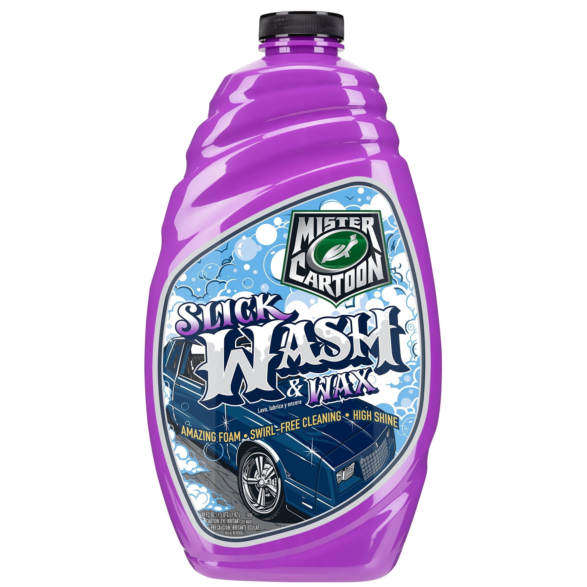 Turtlewax 54253 Mr Cartoon: Slick Wash & Wax 48 Oz - Walmart.com
