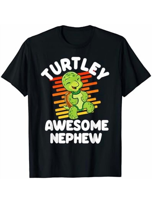 Turtley Awesome Nephew Cute Turtle Totally Awesome Gift T-Shirt, Unisex T-Shirt