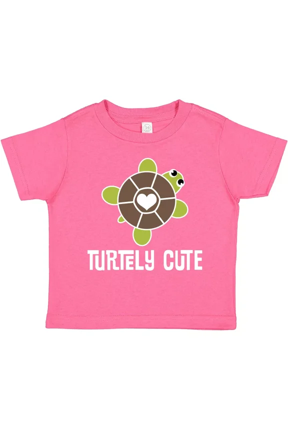 Turtley Cute Girl Turtle Toddler T-Shirt Lover Girls Childs Baby Pets Baby Clothing, Cute Baby Shirt, TODDLER SHORT SLEEVE TEE BELLA CANVAS 3001T