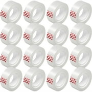 Turxayox Transparent Tape Refills for Dispenser, Easy Tear, 3/4 x 1000 inches, 16 Rolls