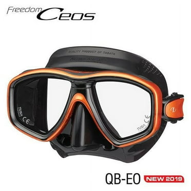 Tusa Ceos Diving Mask (Black/Energy Orange)