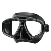 TUSA Freedom Ceos Scuba, Snorkel Mask with Freedom Fit Technology (Black Silicone/Yellow)