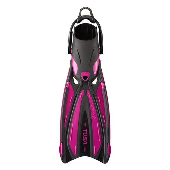 TUSA Solla Scuba Diving Fins with Bungee Strap, Color: Rose Pink, Size: S