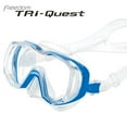 thumbnail image 1 of Tusa Tri-Quest Diving Mask (Fish Tail Blue), 1 of 3