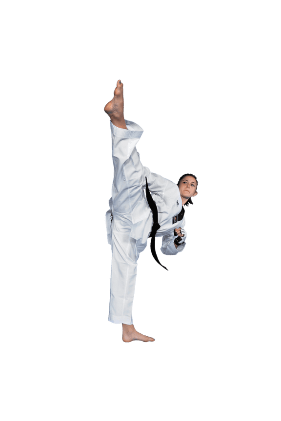 Taekwondo Premium Sparring Dobok, White V-Neck