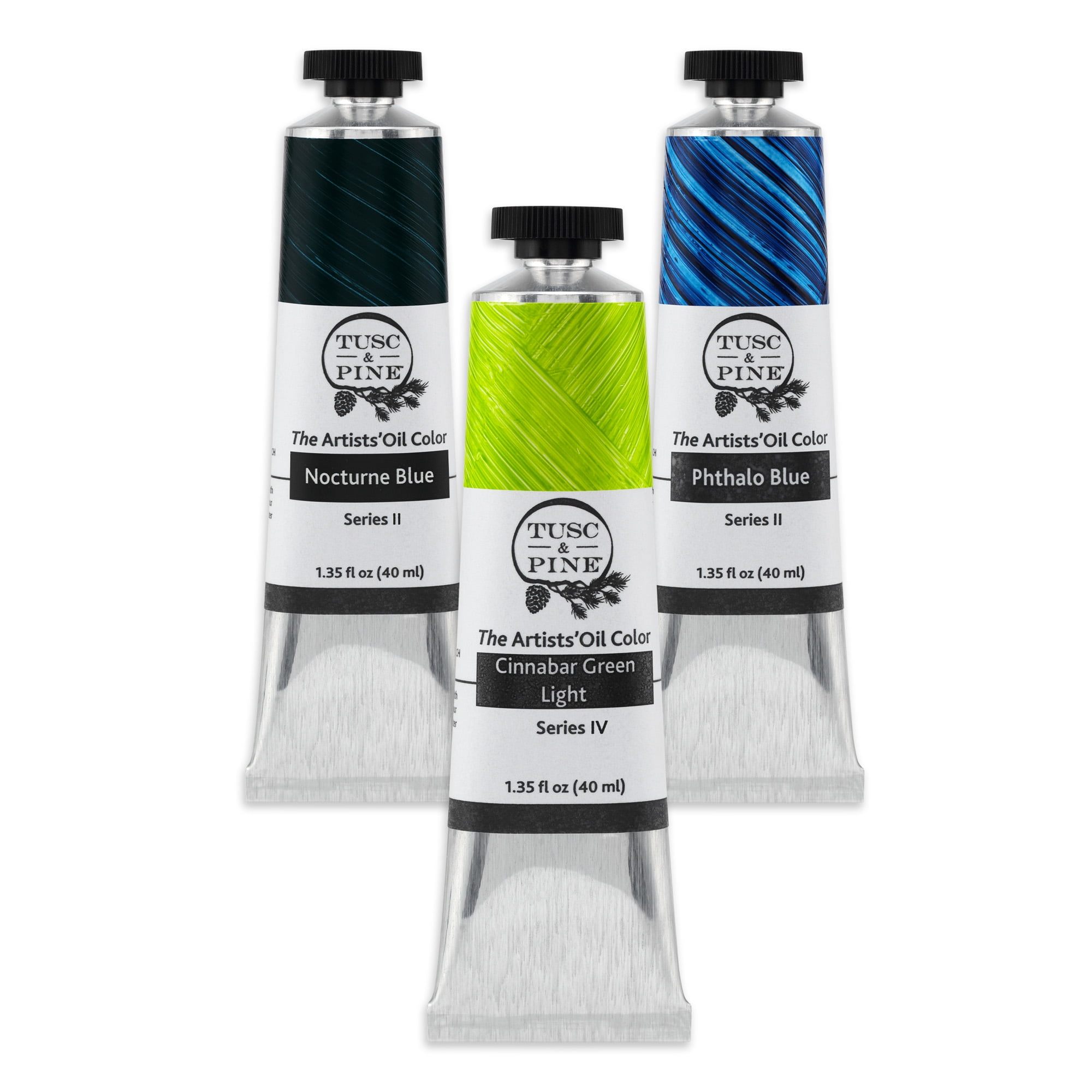 Tusc & Pine Artist Oil Paint - 40 ml Set of 3 - Assorted Tropical ...
