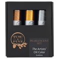 thumbnail image 1 of Tusc & Pine Artist Oil Paint - Pearlescent, Set of 3 40 ml, Non-Yellowing, Rich & Creamy Consistency, Maximum Pigment Load, Small Batch Milled Oil Paints Made in the USA for Professional Artists, 1 of 7