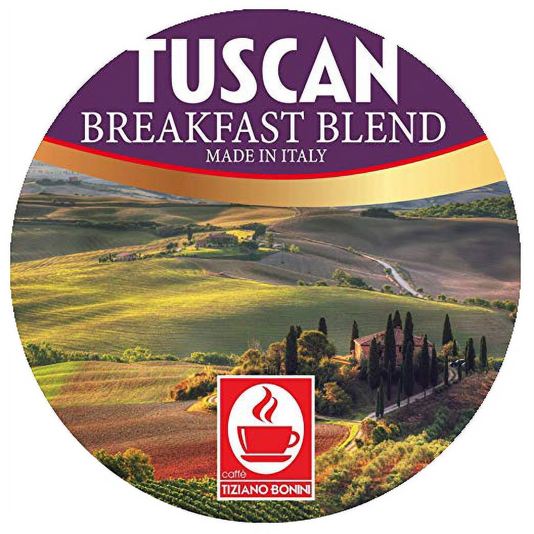 Tuscan Breakfast Blend Coffee Pods, 24 Count, Made in Italy