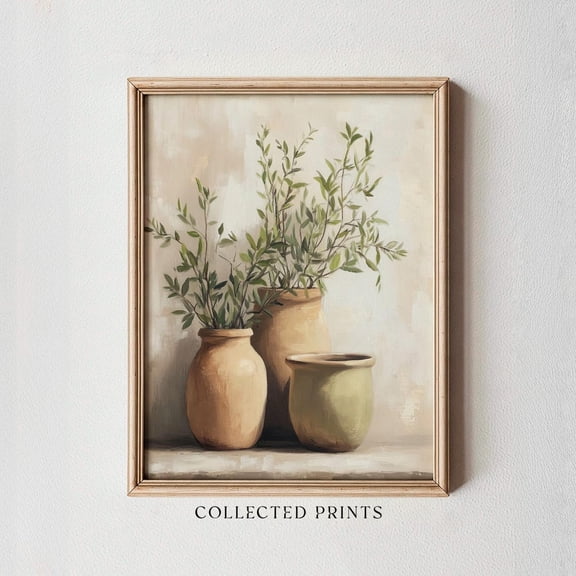 Tuscan Ceramic Pot Botanical Poster Unframed Paper Print