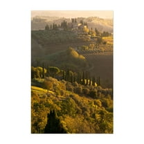 Tuscan Countryside in Autumn 1 - Tuscany Italy Photography Unframed Wall Art Print 5 x 7 inches