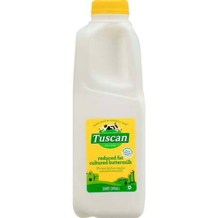 Tuscan Dairy Farms 2% Reduced Fat Buttermilk, Cultured Buttermilk Quart - 1 Jug