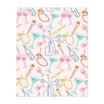 Tuscan Evening - India Illustration Pattern Cocktail Kitchen Decor Bar Pop Art Modern Art Lemon Unframed Wall Art Print 8 x 10 inches