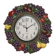 thumbnail image 1 of Tuscan Fruit Grapes Kitchen Dining Wall Clock Multi Jewel, 1 of 5