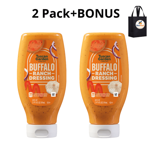 Tuscan Garden Buffalo Ranch Dressing 20 oz , 2 Pack + Bonus