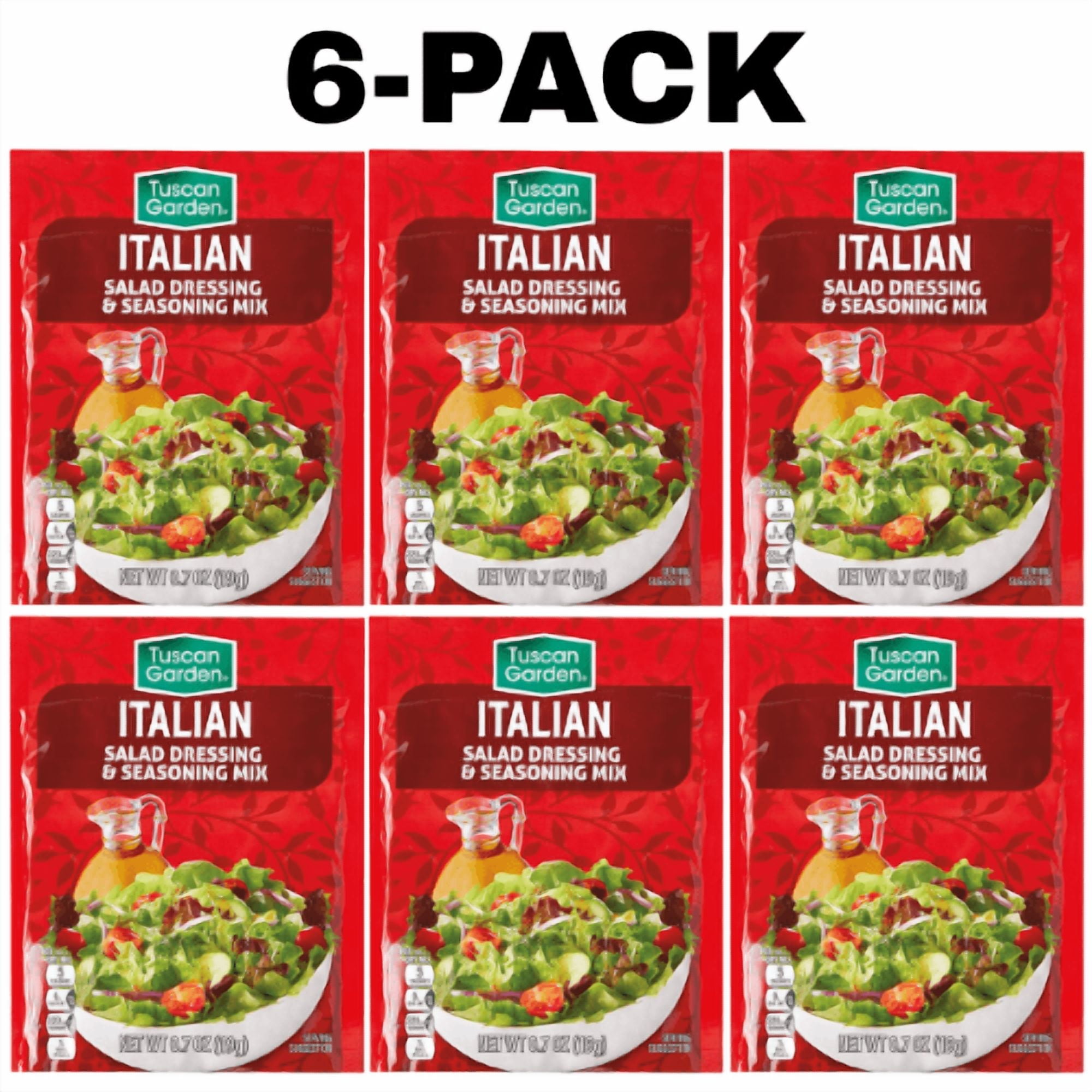 Tuscan Garden Italian Salad Dressing and Seasoning Mix 6-Pack