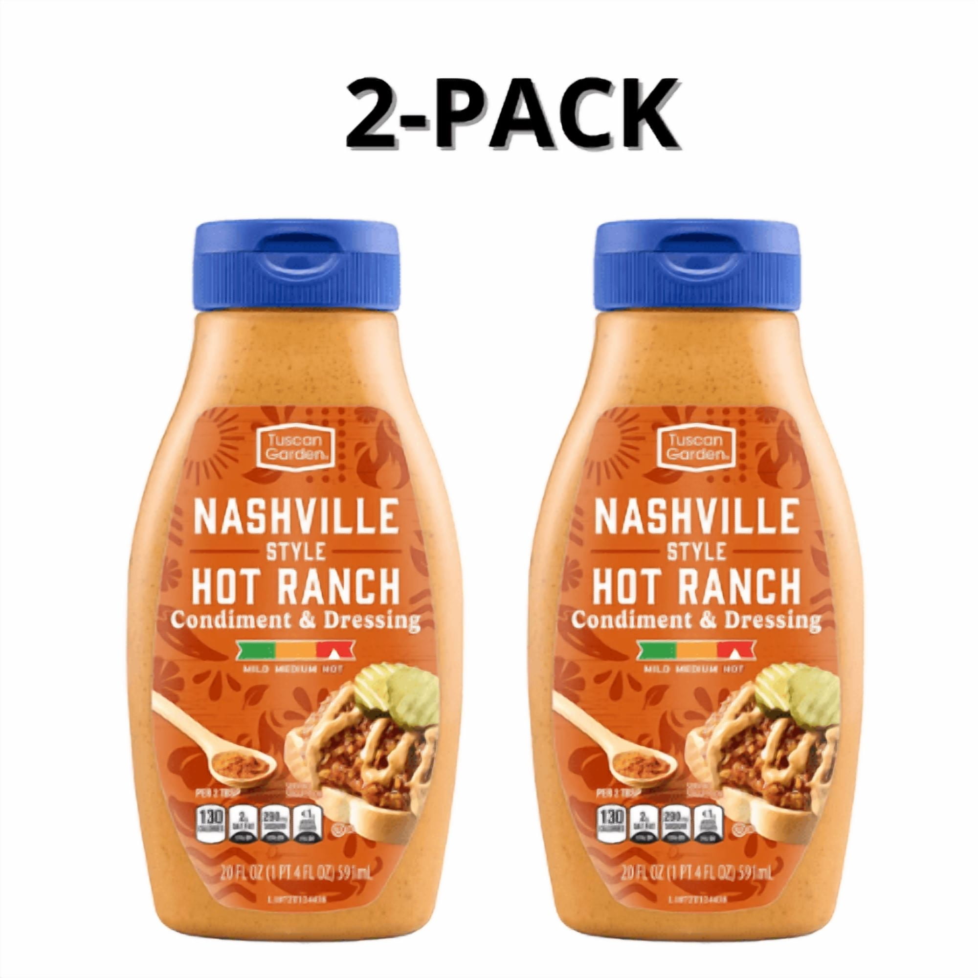 Tuscan Garden Nashville Hot Ranch Style Condiment & Dressing 2-Pack 20 fl oz