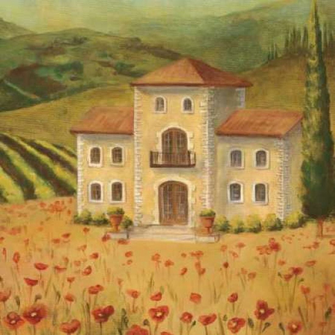 Tuscan Landscape II Canvas Art - Ella Belamar (24 x 24)