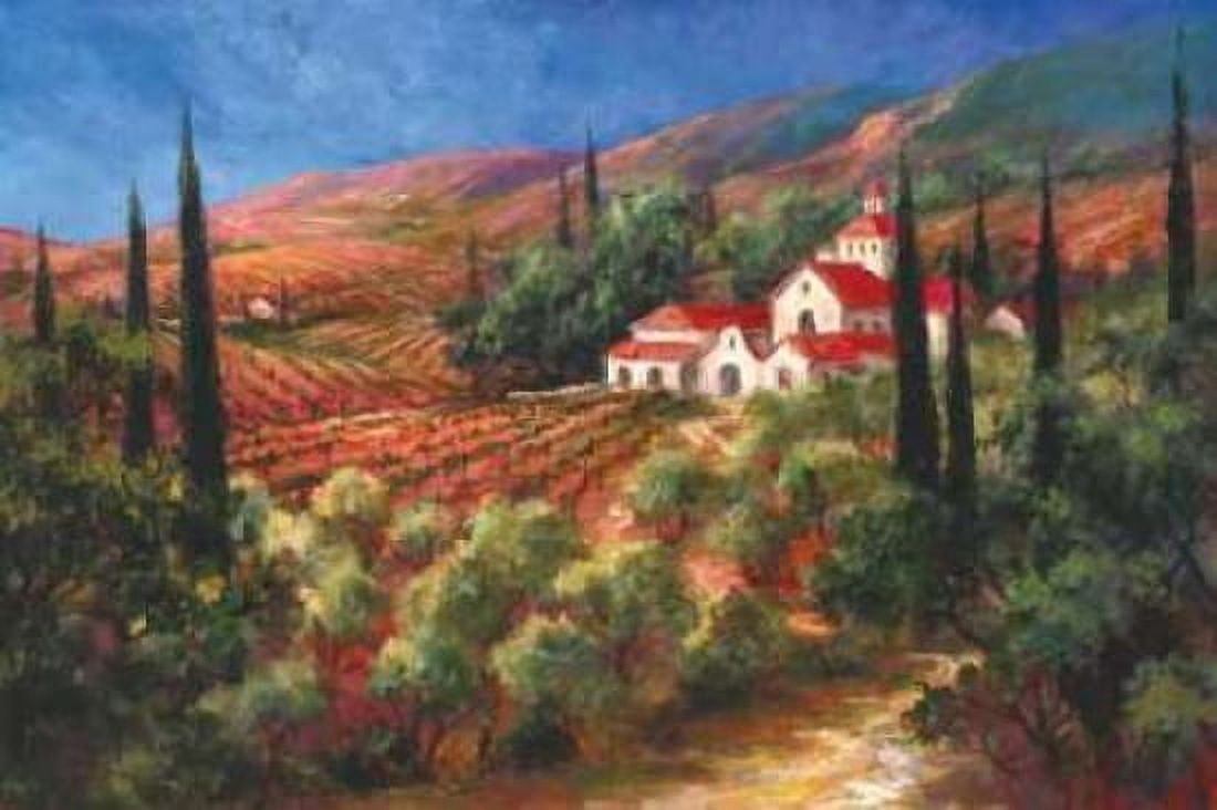 Tuscan Monastery Canvas Art - Art Fronckowiak (20 x 28)