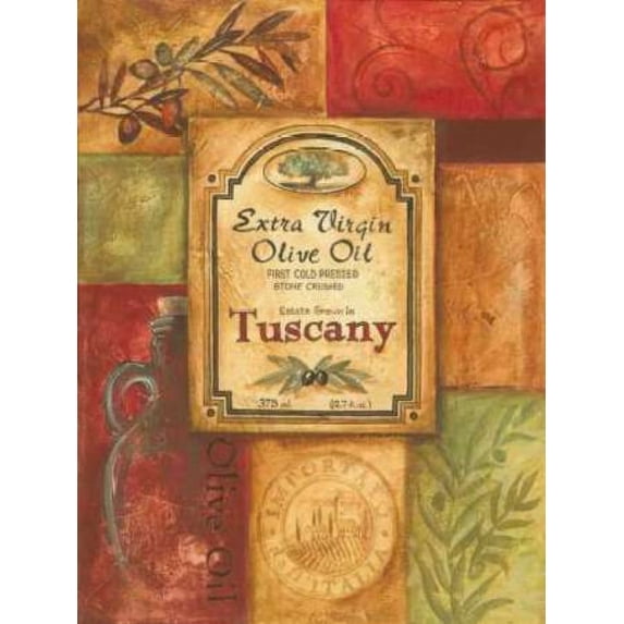 Tuscan Olive Oil Canvas Art - Gregory Gorham (18 x 24) - Walmart.com