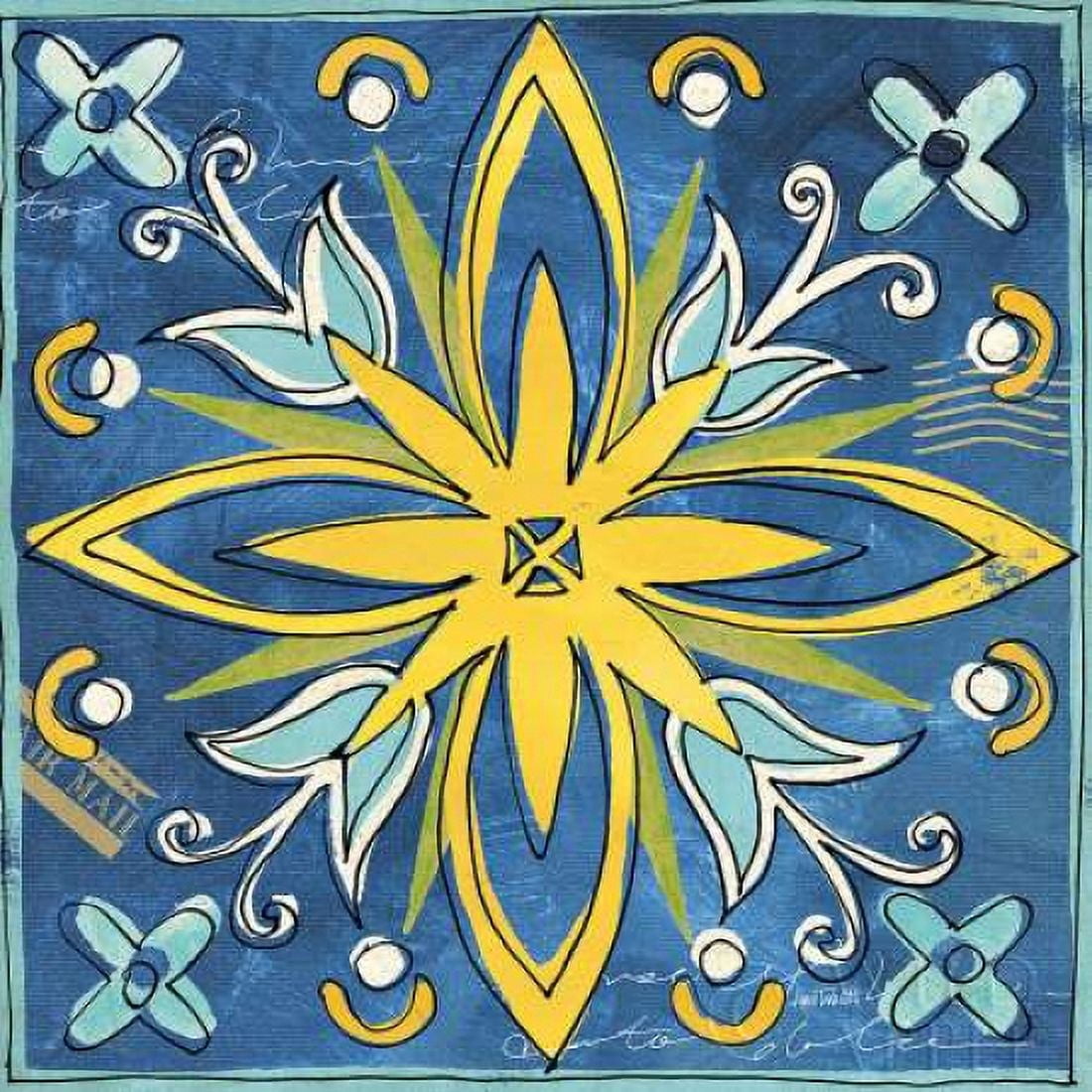 Tuscan Sun Tile I Canvas Art - Anne Tavoletti (24 x 24)