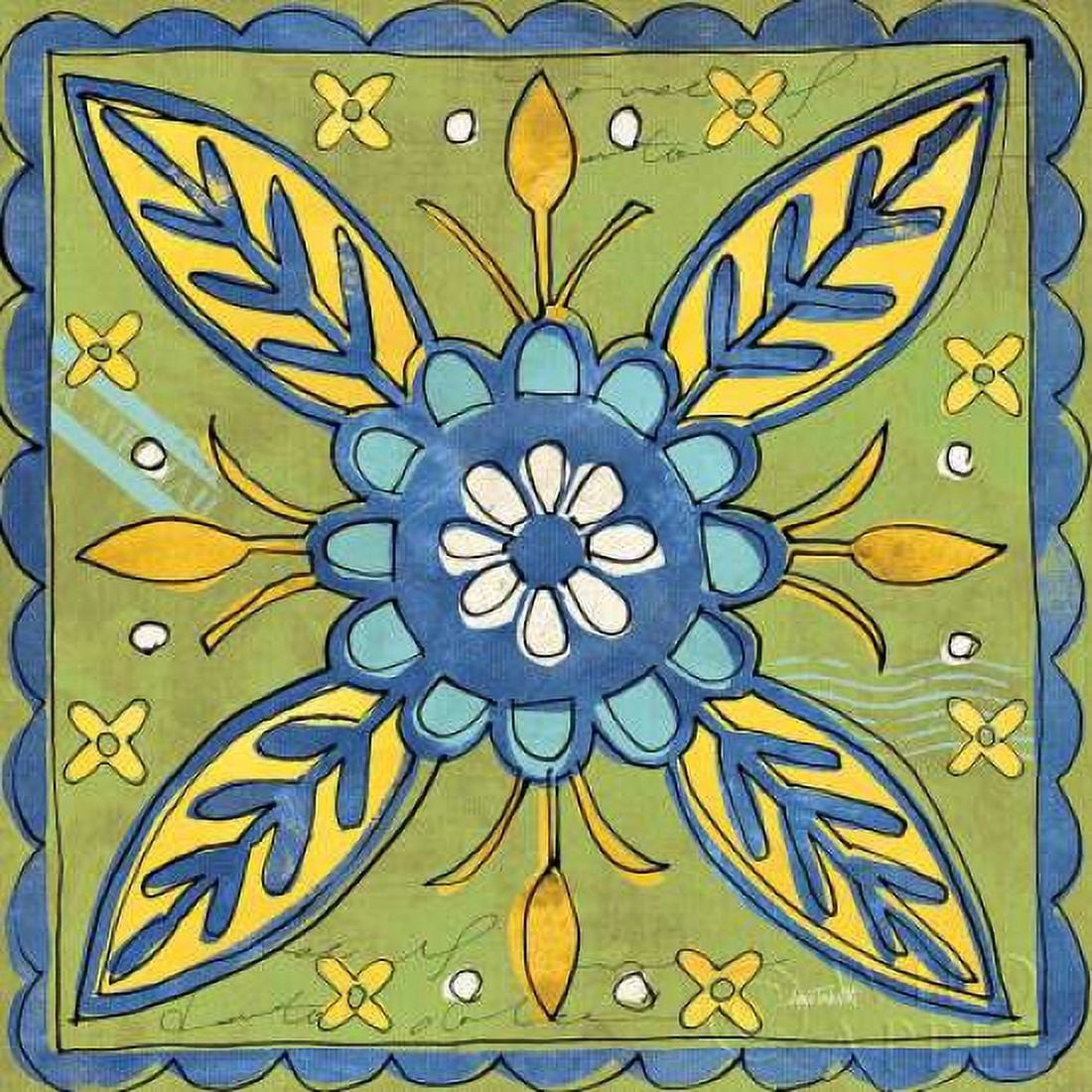 Tuscan Sun Tile III Canvas Art - Anne Tavoletti (24 x 24)
