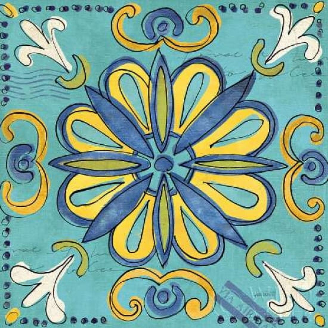 Tuscan Sun Tile IV Canvas Art - Anne Tavoletti (24 x 24)
