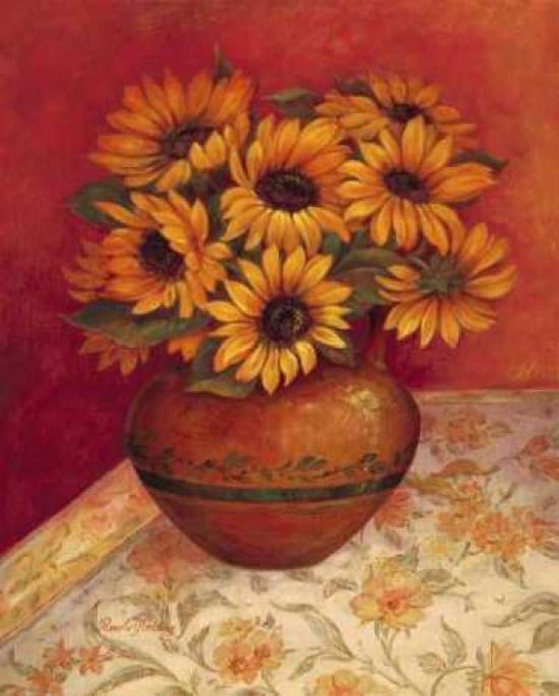 Tuscan Sunflowers I Canvas Art - Pamela Gladding (24 x 30)