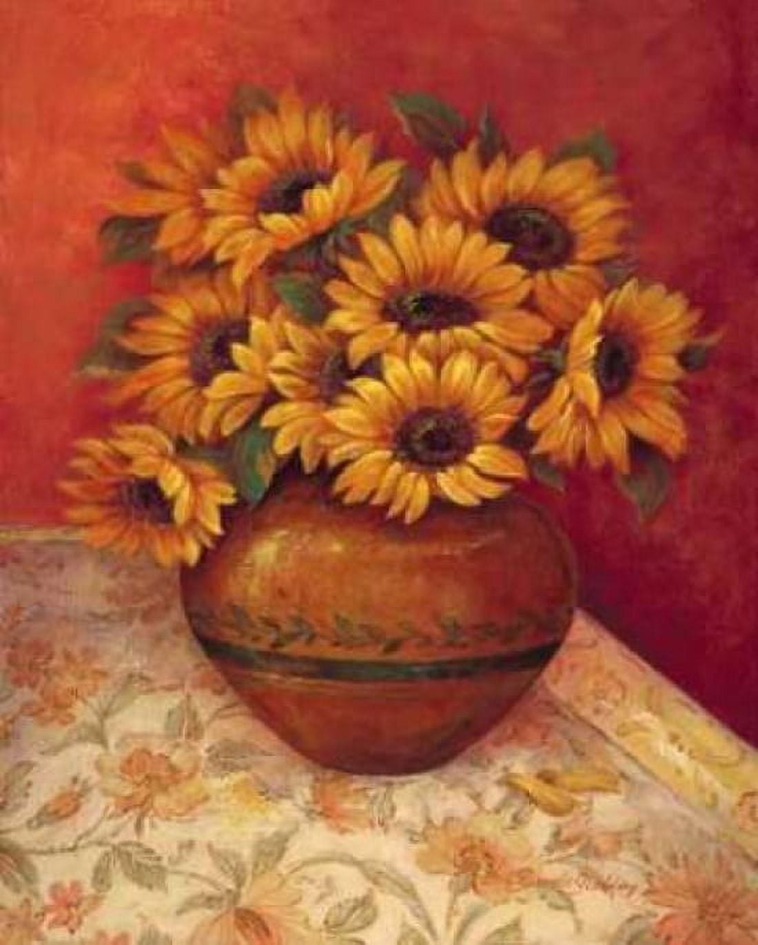 Tuscan Sunflowers II Canvas Art - Pamela Gladding (24 x 30)
