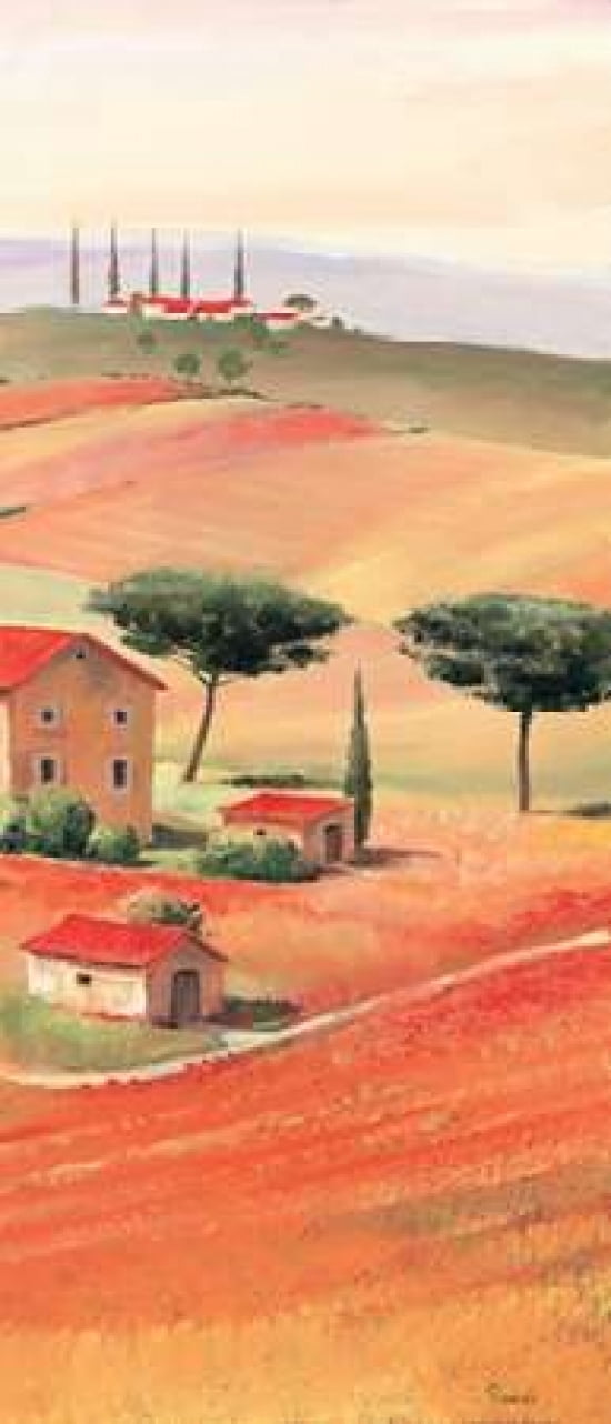 Tuscan Vilage VI Canvas Art - Renee (10 x 20)