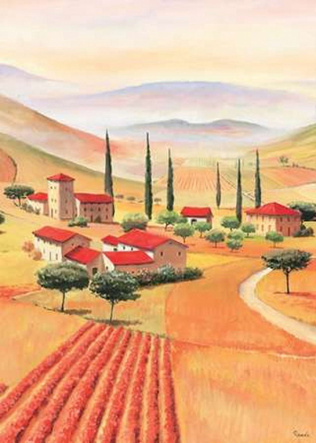 Tuscan Village II Canvas Art - Renee (20 x 28)