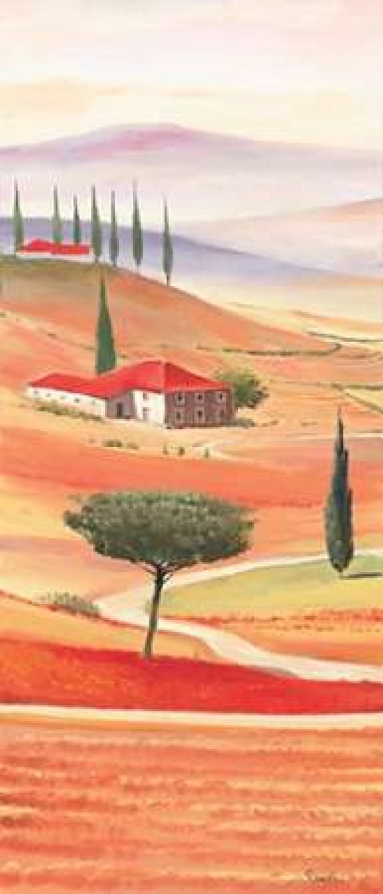 Tuscan Village IV Canvas Art - Renee (24 x 48)